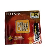 Disque Sony MD Mini Disc vierge de 80 minutes, non ouvert, jaune topaze MDW-80EY x1