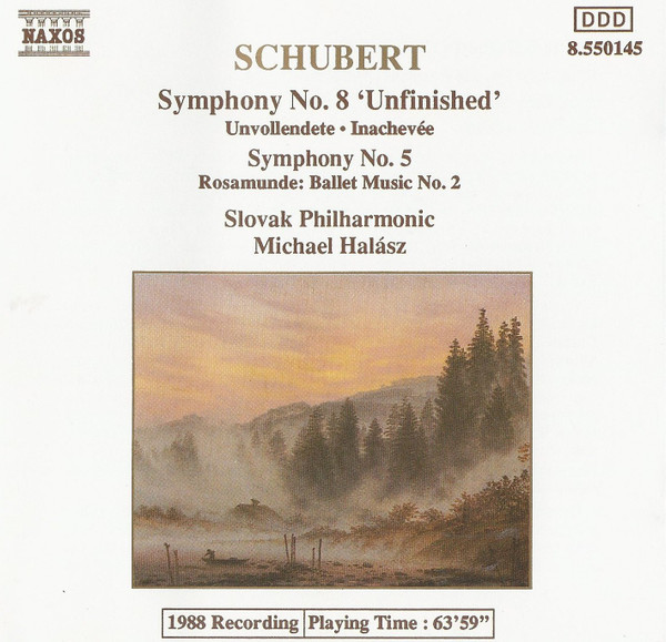 Schubert*, Slovak Philharmonic*, Michael Halász – Symphony No. 8 'Unfinished' /