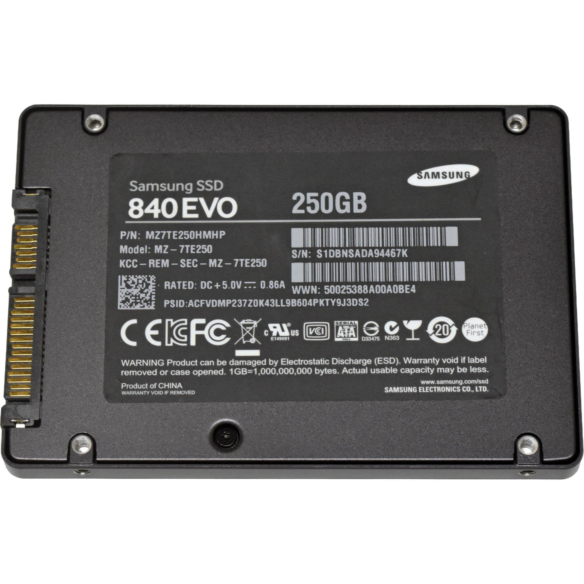 Samsung SSD 840 EVO 250 Go – Disque SSD interne SATA III 2,5 pouces – MZ-7TE250  Copier